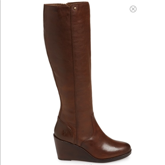 emma knee high wedge boot